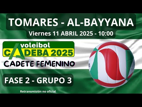 TOMARES 1-3 AL-BAYYANA (CADEBA CADETE FEMENINO Voley)