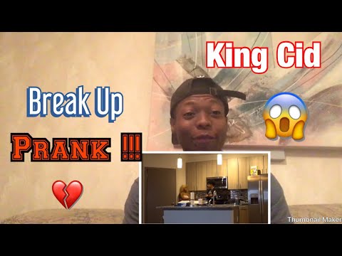 “Break Up” Prank On Bae ! **Emotional** (King CID) Reaction !!!