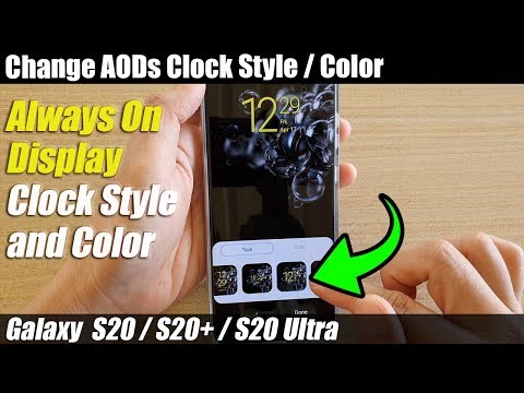 Galaxy S20/S20+: How to Change Always On Display Clock Style and Color