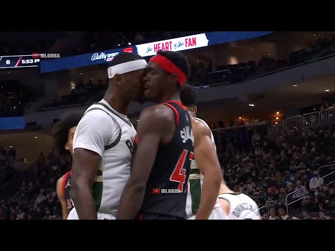 Bobby Portis wanted to fight Siakam after this play but immediately changed his mind 🤔