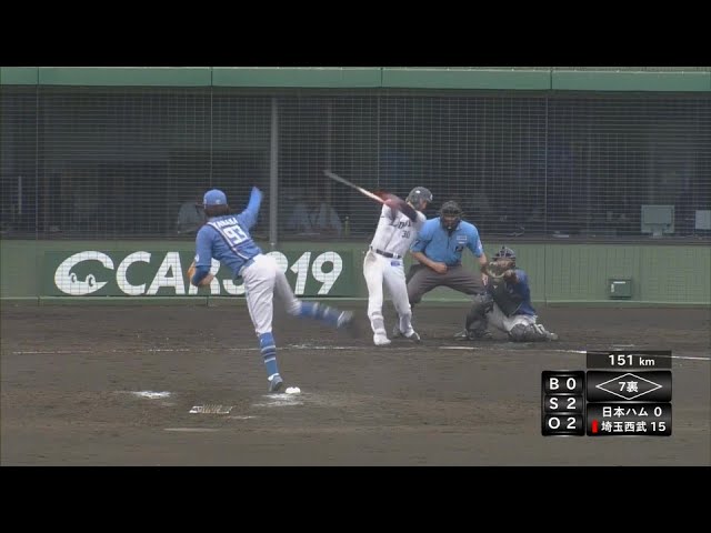 【ファーム】連続三振!! ファイターズ・田中瑛斗 10球で3者凡退に抑える好リリーフ!! 2024年5月28日 埼玉西武ライオンズ 対 北海道日本ハムファイターズ