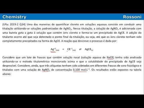 UFSC 2019-2 Question 34 - Solutions - Titration