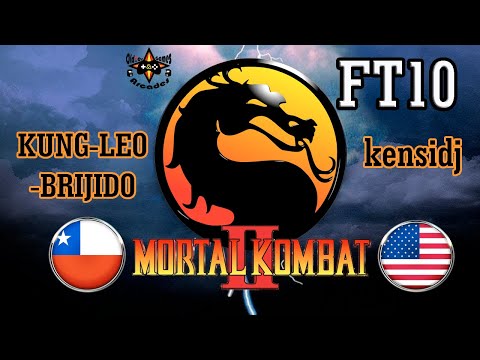 Mortal Kombat 2: FT10, KUNG-LEO-BRIJIDO (Chile) vs kensidj (USA). Fighting game online Fightcade