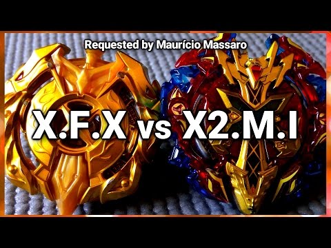 Xcalibur .F.X vs Xeno Xcalibur .M.I - BATALHA BEYBLADE BURST! ベイブレードバースト