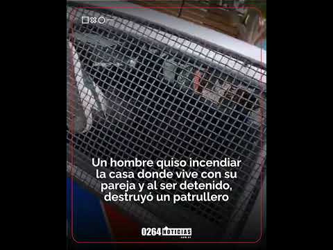 Intentó incendiar su casa en Pocito