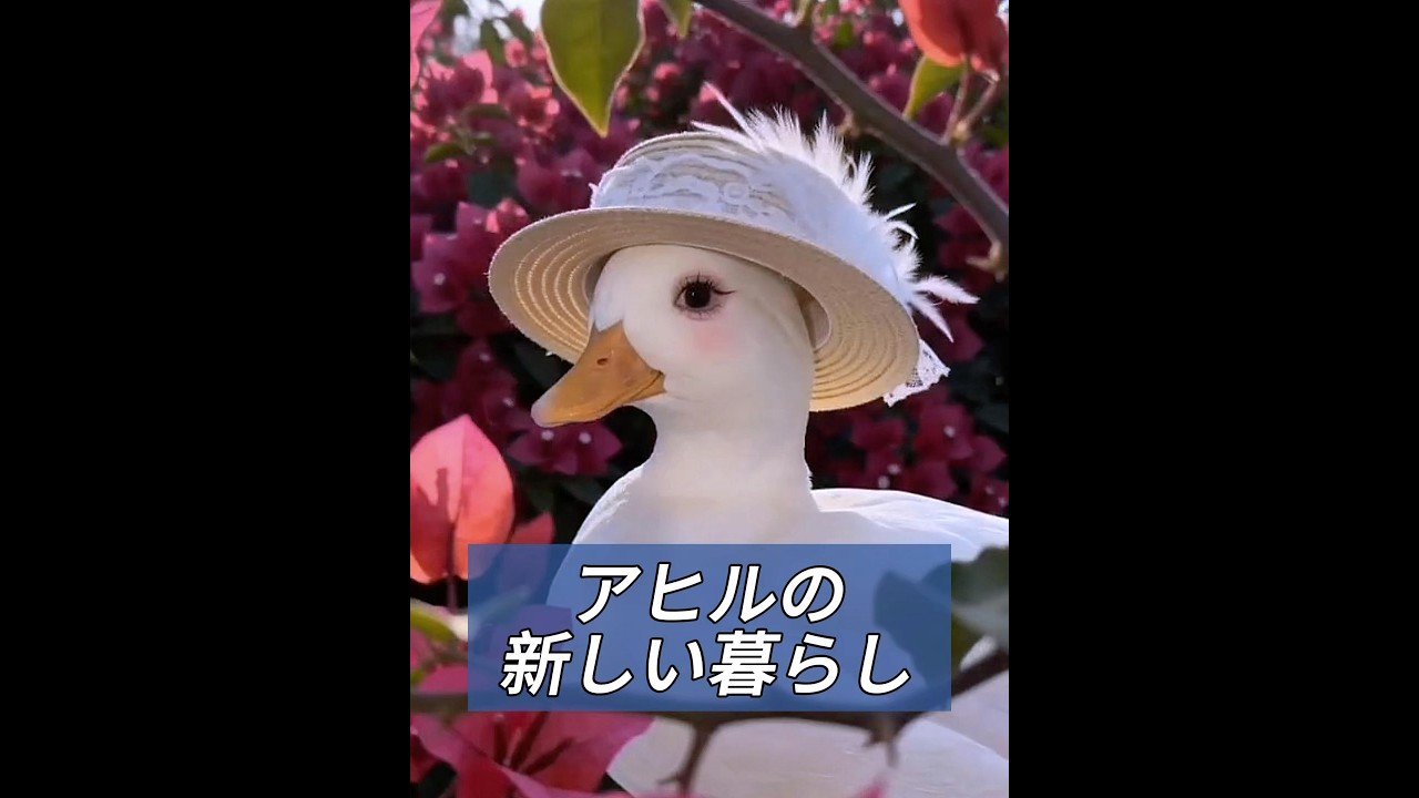 白鳥にいじめられているアヒルを救出する #animals #動物プロダクション #動物