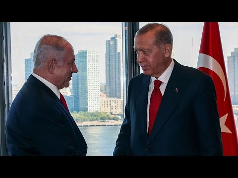 العلاقات الثنائية في تحسن بعد عقد من التوترات.. إردوغان يلتقي نتنياهو في نيويورك