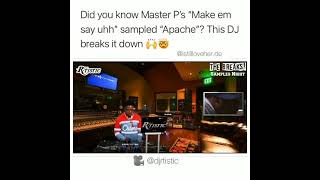 Did You Know Master P Sampled Apache for Make Em Say UHH....WATCH AND LISTEN. Mind-Blowing