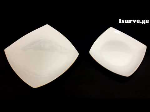 💥 isurve.ge 👉 ფაიფურის თეფშების ნაკრები Pardis 24PCS Whitestone