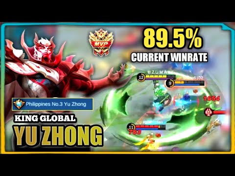 PLAY YU ZHONG OFFLANE MONSTER! Best Build Top 1 Global Yu Zhong Gameplay - Mobile Legends