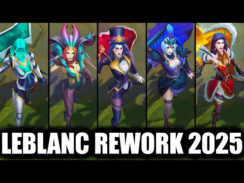 All LeBlanc Skins Spotlight Rework 2025 (League of Legends)