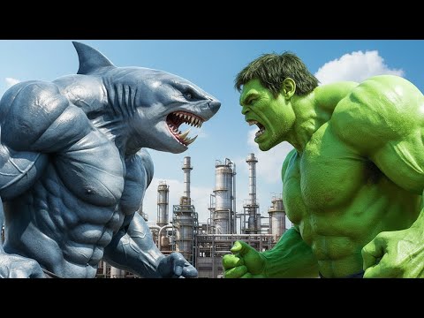 💥HULK VS KING SHARK EPIC BATTLE! 🦈 : The confrontation begins in a Flooded City! #2