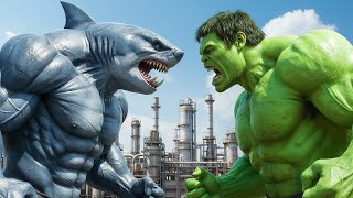 Download lagu 💥HULK VS KING SHARK EPIC BATTLE! 🦈 : The confrontation begins in a Flooded City! #2 mp3