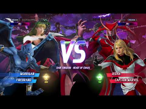 MVC INFINITE with Smokeybonez Morrigan/Firebrand vs Jedah/Cpt Marvel