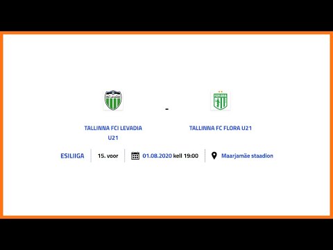 TALLINNA FCI LEVADIA U21 - TALLINNA FC FLORA U21 ESILIIGA 15. voor