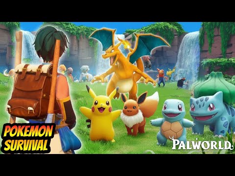 Our FIRST DAY In The WORLD OF POKEMON ! - Palworld #1