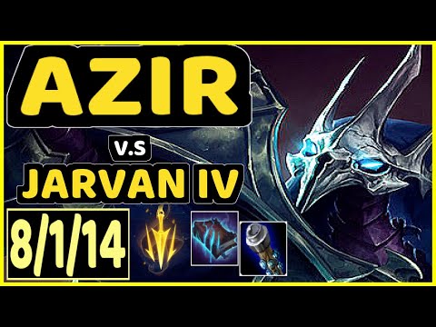 ABLAZEOLIVE (AZIR) vs JARVAN IV - 8/1/14 KDA MID CHALLENGER GAMEPLAY - NA