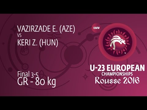 BRONZE GR - 80 kg: E. VAZIRZADE (AZE) df. Z. KERI (HUN), 4-3