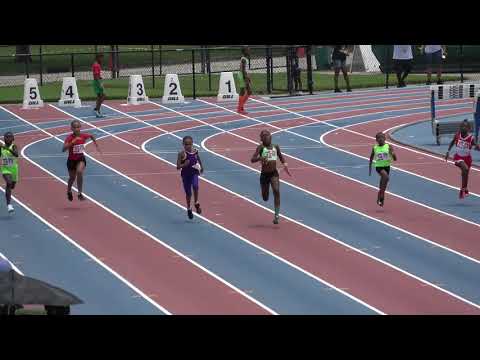 Girls 200m Dash 9-10 Year Old Semi Finals Heat 2- 44th Annual Northwest Track and Field Classic 2019