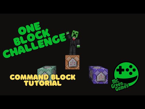 One Block Challenge - Command Block Tutorial #Minecraft #BedrockEdition