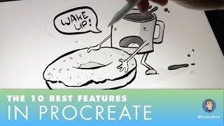 Procreate&#39;s 10 Best Features (draw straight lines, paint bucket tool, gradients and more)