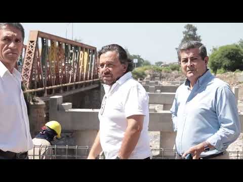 El gobernador Sáenz supervisó la construcción de los nuevos puentes sobre el río Vaqueros y su circunvalación