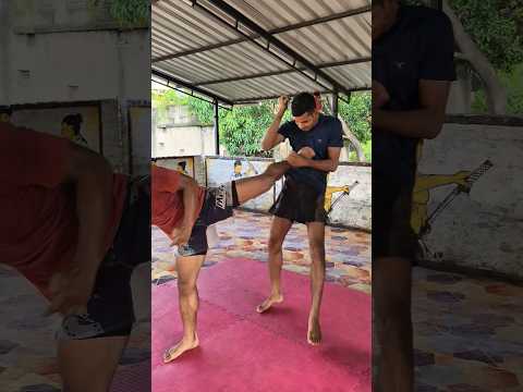 Jab-Cross Counter with 3 Powerful Kicks #shorts