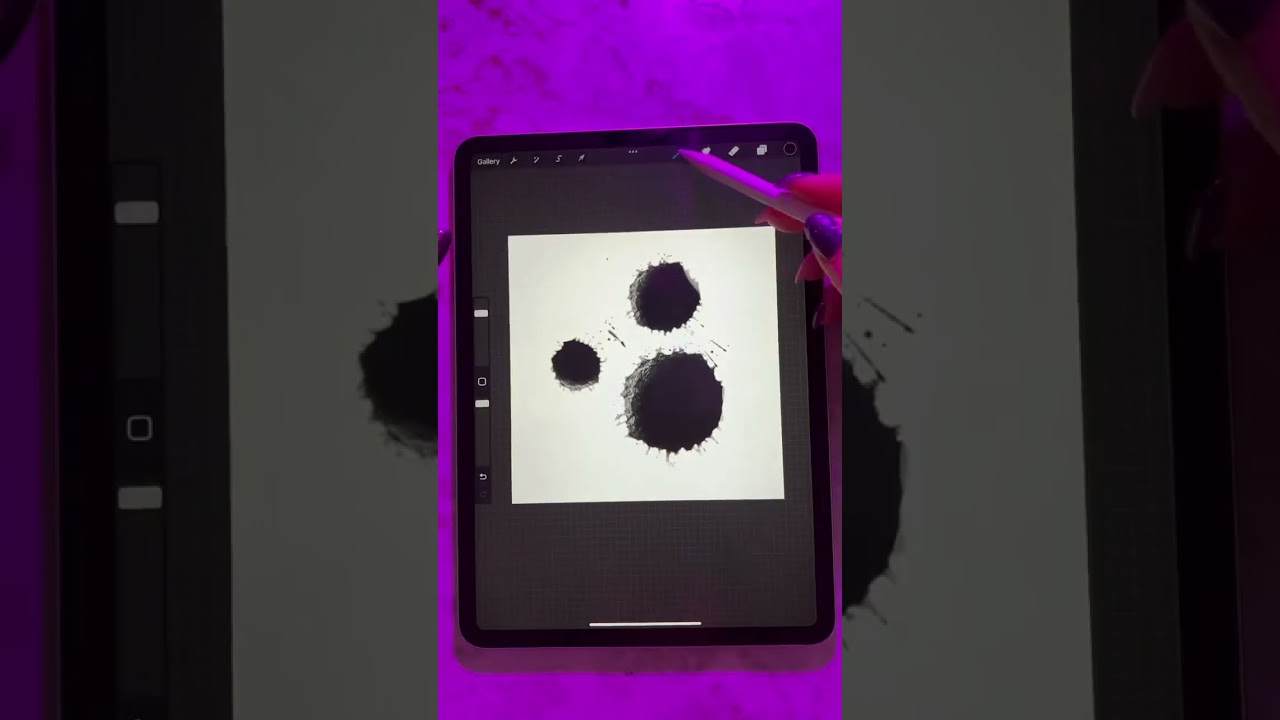 Hair brush in Procreate #shorts