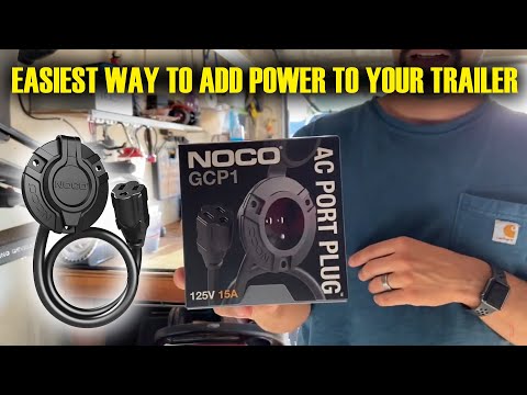 Easiest way to add power to your trailer. Power plug install.
