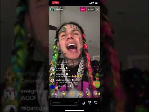 Full 6ix9ine iG Live (breaks the ig live record!!)