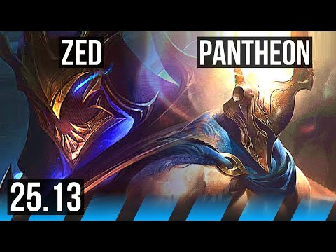 ZED vs PANTHEON (MID) | 11/1/5, Dominating | KR Master | 25.13