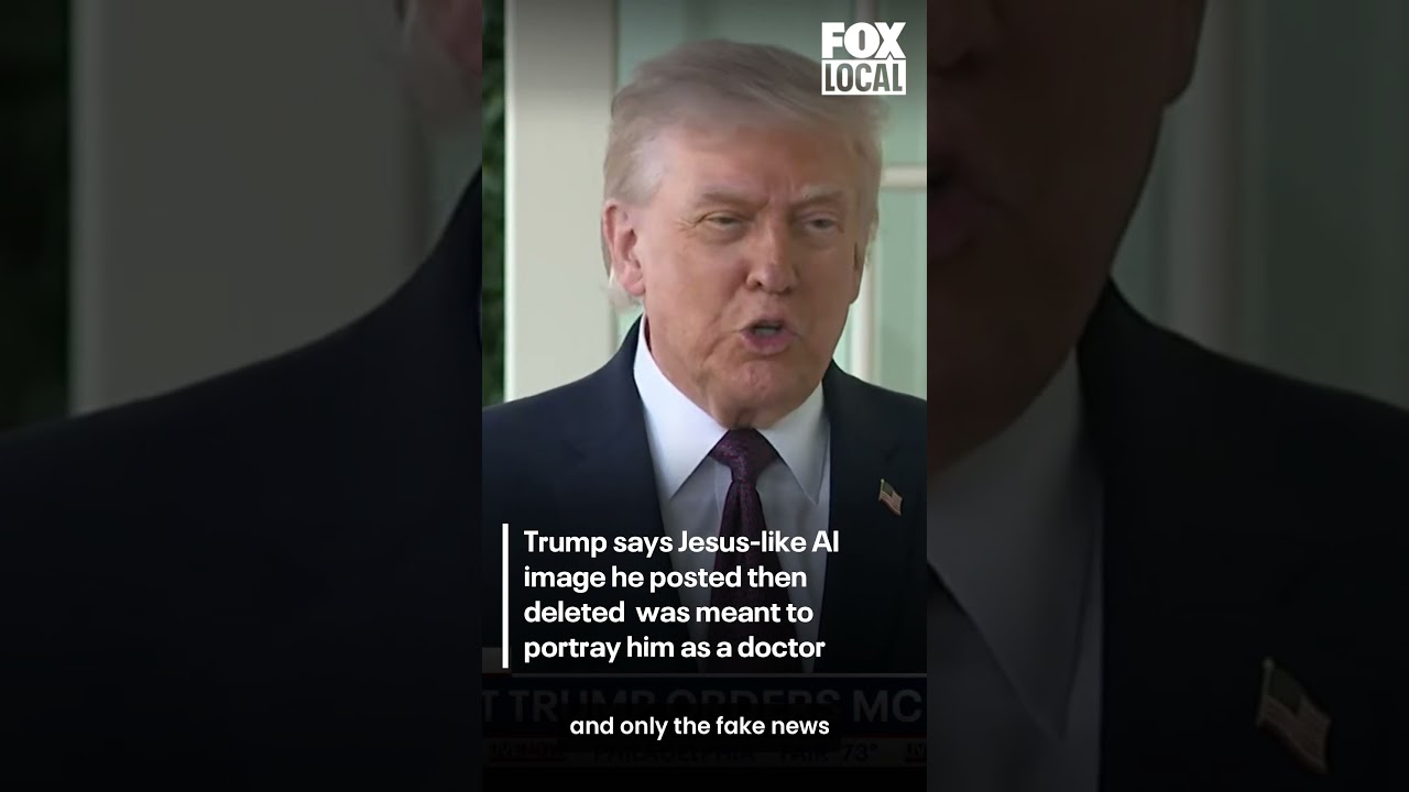 Trump on Jesus-like AI image