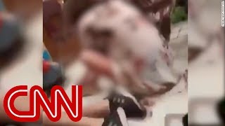 Video shows students hiding as shots are fired