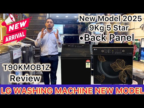 Thumbnail for New Launch Lg 9Kg Ai Washing Machine Review Video 2025 | Lg 9Kg T90KMOB1Z Washing Machine 2025 Model