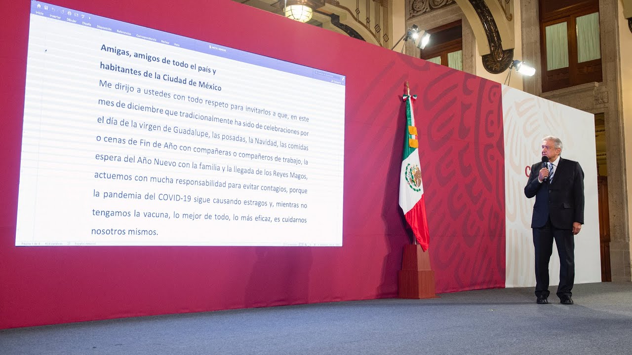 Mañanera de AMLO del 4 de diciembre de 2020