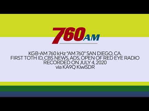 SDR Airchecks: KFMB to KGB-AM San Diego, CA. “AM 760” - July 4, 2020