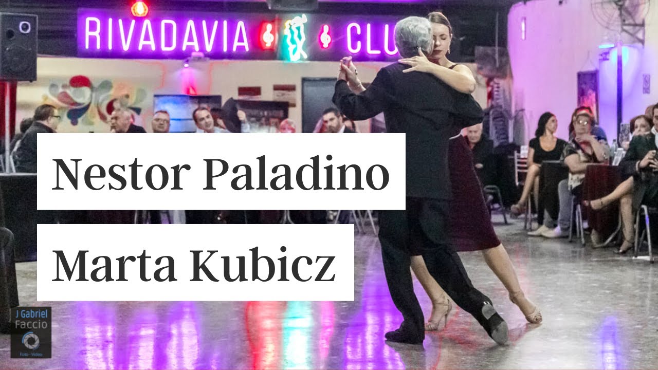 Nestor Paladino and Marta Kubicz dancing argentine tango
