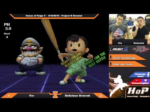 [House of Paign V] Delicious Octorok [Ness] vs Vro [Wario] PM 3.6