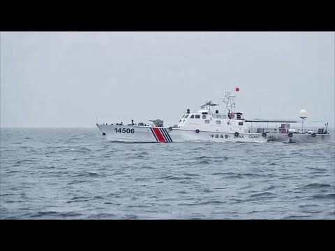 Fujian coast guard conducts drill around islands of Wuqiu and Dongyin
