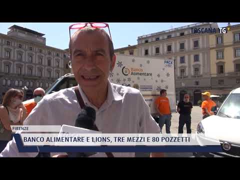 2021-06-30 FIRENZE - BANCO ALIMENTARE E LIONS, TRE MEZZI E 80 POZZETTI