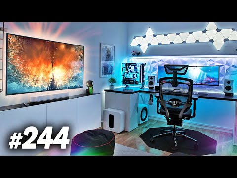 Room Tour Project 244  - DOPE Desk & Gaming Setups!