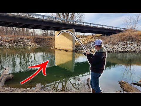 I Found the HONEY HOLE!! Winter River Fishing