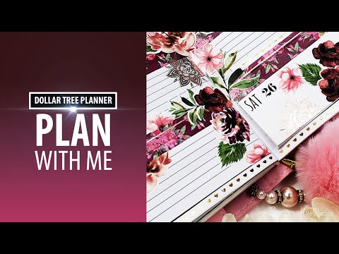 Weekly Journaling Setup Dollar Tree Planner Walmart Traveler's Notebook PLAN WITH ME