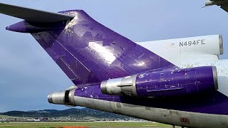 (4K) Inside & Outside Views of a Former FedEx Boeing 727 at Helena Airport (Fire Training Center)