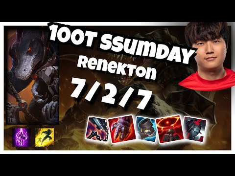 Ssumday Renekton vs Ornn 11.1 Top Lane S11 Challenger Gameplay (7/2/7) - NA