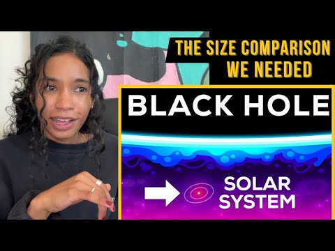 The LARGEST Black Hole in the Universe- The size comparison I needed (Kurzgesagt Reaction)