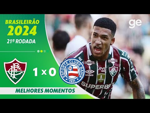 Gols e lances de Fluminense x Bahia