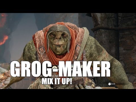 Middle Earth Shadow of War : Unique Orc Encounters & Quotes #27 GROG-MAKER Olog-Hai