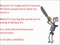 Mc Lars & K.Flay - Single & Famous (Lyrics On Screen)