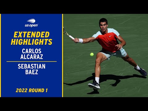 Carlos Alcaraz vs. Sebastian Baez Extended Highlights | 2022 US Open Round 1